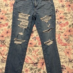 American Eagle Outfitters Ripped Blue jegging Jeans